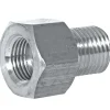 Adapter, Stainless Steel, F(7/16-24 I), M(1/2-20 I)