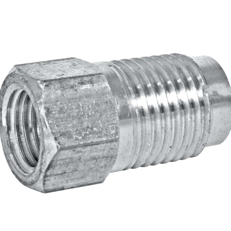 Adapter, Stainless Steel, F(3/8-24 I), M(1/2-20 I)
