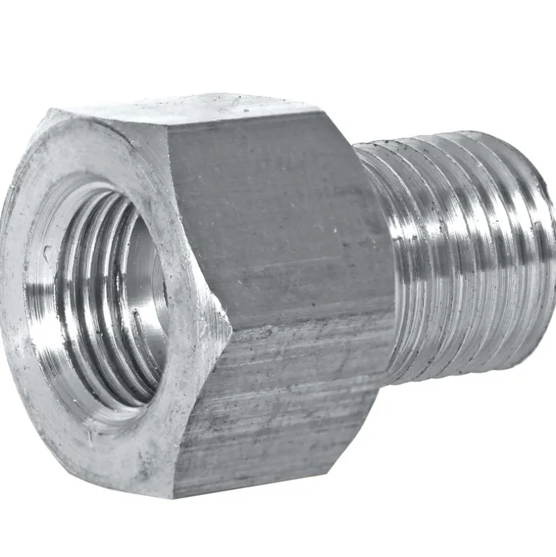 Adapter, Stainless Steel, F(7/16-24 I), M(1/2-20 I)