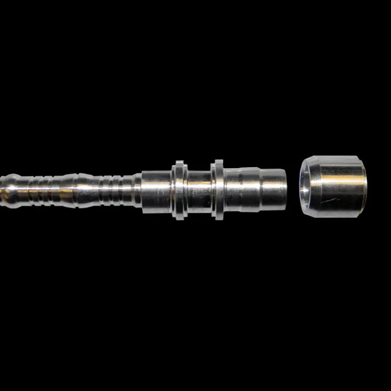 3/8" Aluminum Tube to #6 A/C Hose KLEDGE-LOK Repair Union