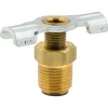 Bib Drain Cock, Brass, 1/8" NPTM, Bag of 1