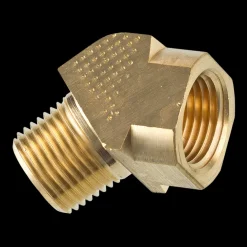 Brass 45 Degree Street Elbow, Male (3/8-18 NPT), Female (3/8-18 NPT)