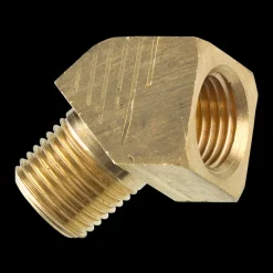 Brass 45 Degree Street Elbow, Male (1/8-27 NPT), Female (1/8-27 NPT)