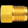 Brass Adapter, Female(3/8-24 Inverted), Male(9/16-18 Inverted)