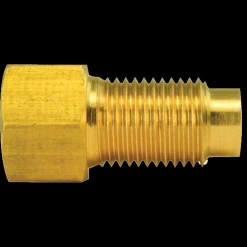 Brass Adapter, Female(3/8-24 Inverted), Male(M10x1.0 Inverted)