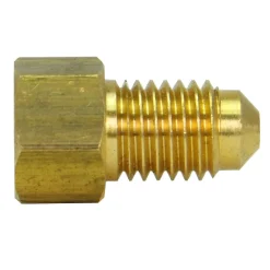 Brass Adapter, Female(3/8-24 Inverted), Male(M11x1.5 Bubble)