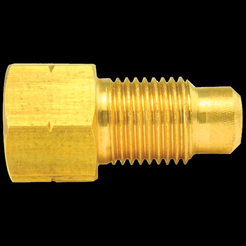 Brass Adapter, Female(3/8-24 Inverted), Male(M10x1.0 Bubble)