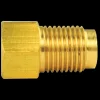 Brass Adapter, Female(3/8-24 Inverted), Male(7/16-24 Inverted)