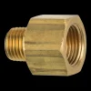 Brass Adapter, Male (1/4-18 NPT), Female (3/8-18 NPT)