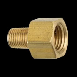 Brass Adapter, Male (1/8-27 NPT), Female (1/4-18 NPT)