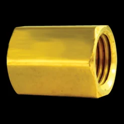 Brass Brake Line Union, 3/16" (3/8-24 Inverted)