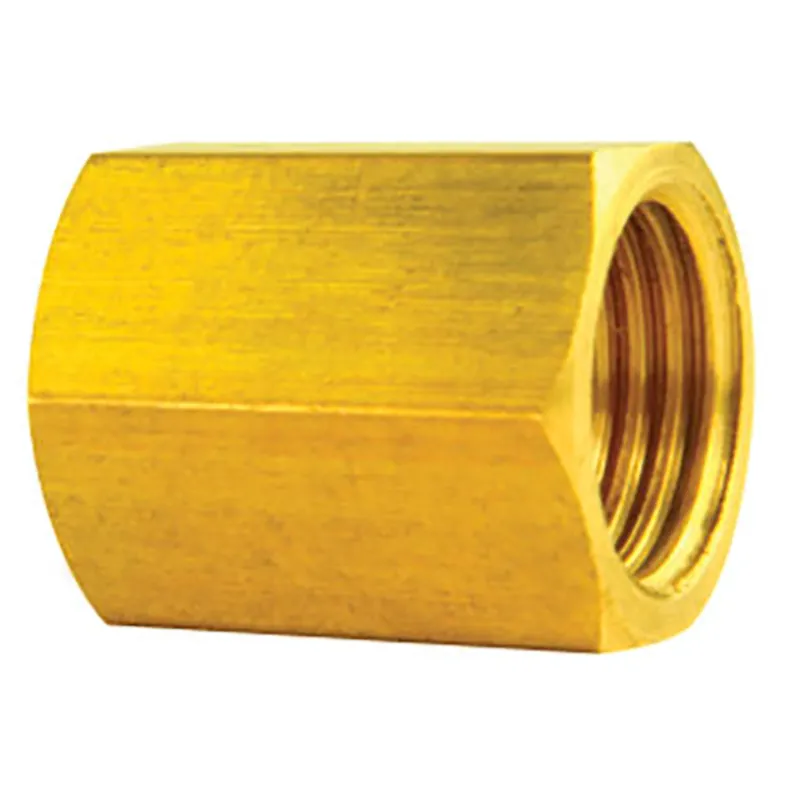 Brass Brake Line Union, 5/16" (1/2-20 Inverted)