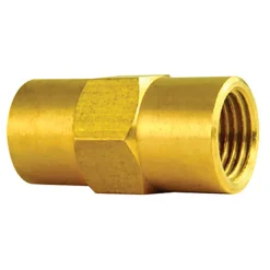 Brass Brake Line Union, 3/16" (M10x1.0 Inverted)