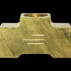 Brass Brake Line Union Tee, Female(3/8-24 Inverted)