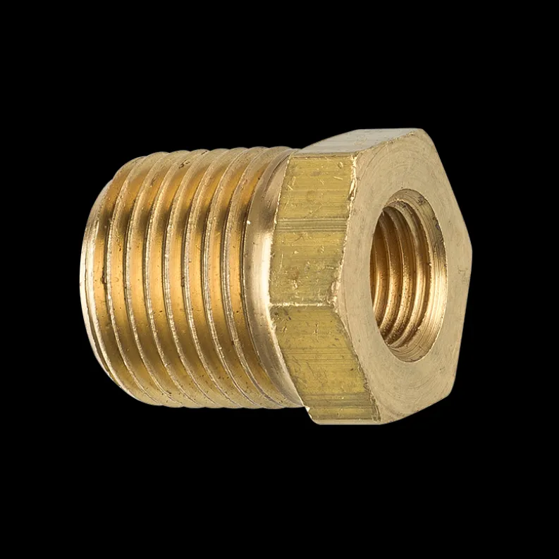 Brass Bushing, Male (3/8-18 NPT), Female (1/8-27 NPT)