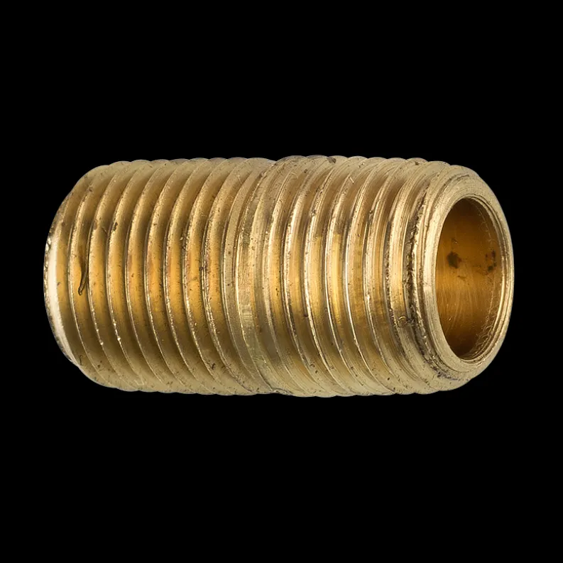 Brass Close Nipple, 3/4" Length, Male (1/8-27 NPT)