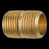 Brass Close Nipple, 1-1/8 Length, Male (1/2-14 NPT)