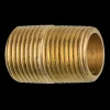 Brass Close Nipple, 1 Length, Male (3/8-18 NPT)