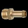 Brass Fuel Connector, 3/8 Hose, Male (5/8-18 Inverted)