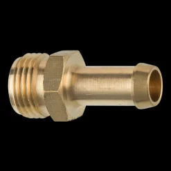 Brass Fuel Connector, 3/8 Hose, Male (5/8-18 Inverted)