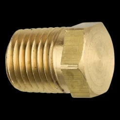Brass Hex Plug, Male (1/4-18 NPT)