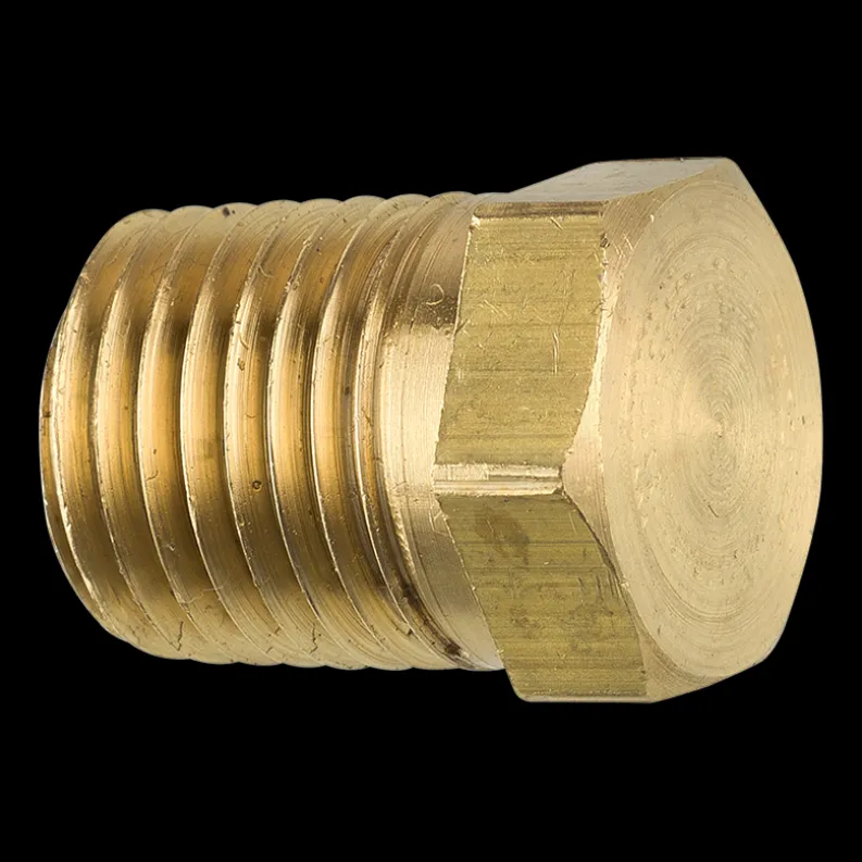 Brass Hex Plug, Male (1/4-18 NPT)
