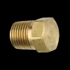 Brass Hex Plug, Male (1/8-27 NPT)