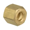 Brass Nut Compression, 1/4", Bag of 5
