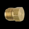 Brass Plug, 1/4" Tube (7/16-24 Inverted)