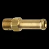 Brass Rigid Male Hose Clamp, 5/16" Hose, Male (1/8-27 NPT)