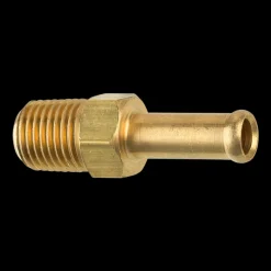 Brass Rigid Male Hose Clamp, 5/16" Hose, Male (1/4-18 NPT)