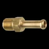 Brass Rigid Male Hose Clamp, 1/4" Hose, Male (1/8-27 NPT)