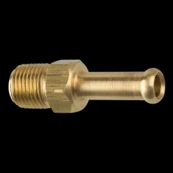 Brass Rigid Male Hose Clamp, 1/4" Hose, Male (1/8-27 NPT)
