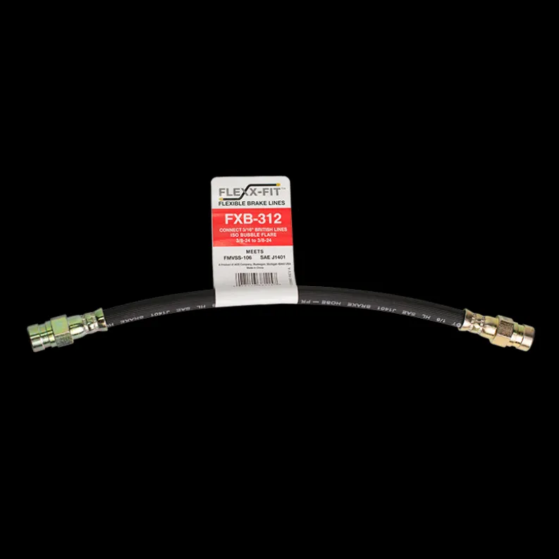 British Flexible Brake Line 3/16" x 12"