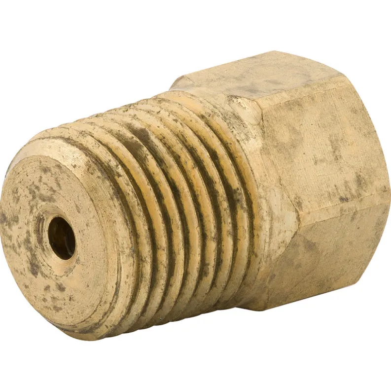 Connector, Brass, F(5/16-28 I), M(1/8 NPTM), Bag of 1