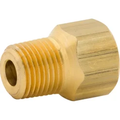 Connector Double Compression, Brass, F(7/16-24), M(1/8 NPT)