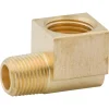 Elbow, Brass, F(1/2-20 I), M(1/8 NPTM), Bag of 1