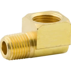 Elbow, Brass, F(5/8-18 I), M(1/4 NPTM), Bag of 1