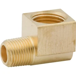 Elbow, Brass, F(1/2-20 I), M(1/8 NPTM), Bag of 1