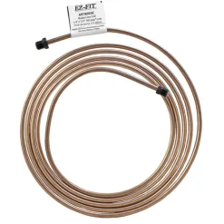 EZ-Fit Nickel Copper Brake Line - 1/4" x 137", (7/16-24 I)(1/2-20 I)