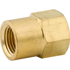 F Connector, Brass, F(7/16-24 I), F(1/8 NPT), Bag of 1