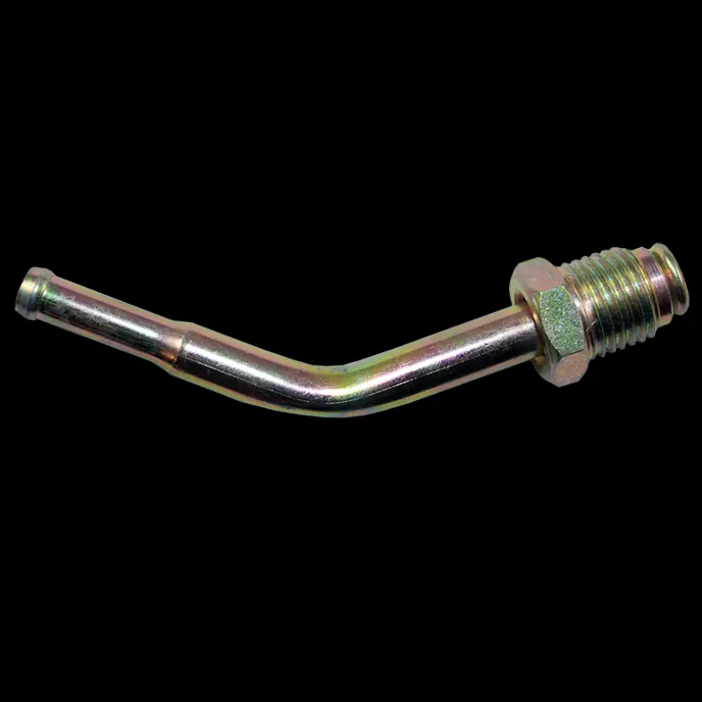 Fuel Line Adapter - 45 degree 14mm Steel to 14mm Nylon - 1 per Bag