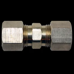 Fuel Line Compression Union - 3/8" Nylon to 3/8" Nylon - 2 per Bag