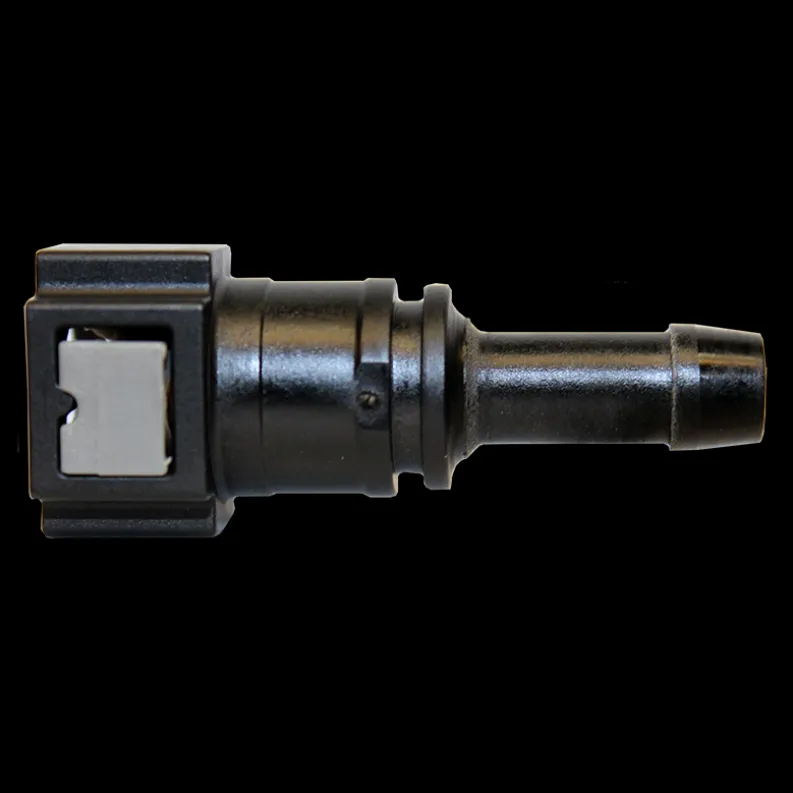 Fuel Line Quick Connect - Straight Push-On 5/16" Steel to 3/8" Nylon - 2 per Bag