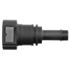 Fuel Line Quick Connect - Straight Push-On 12mm Steel to 1/2 Nylon - 2 per Bag