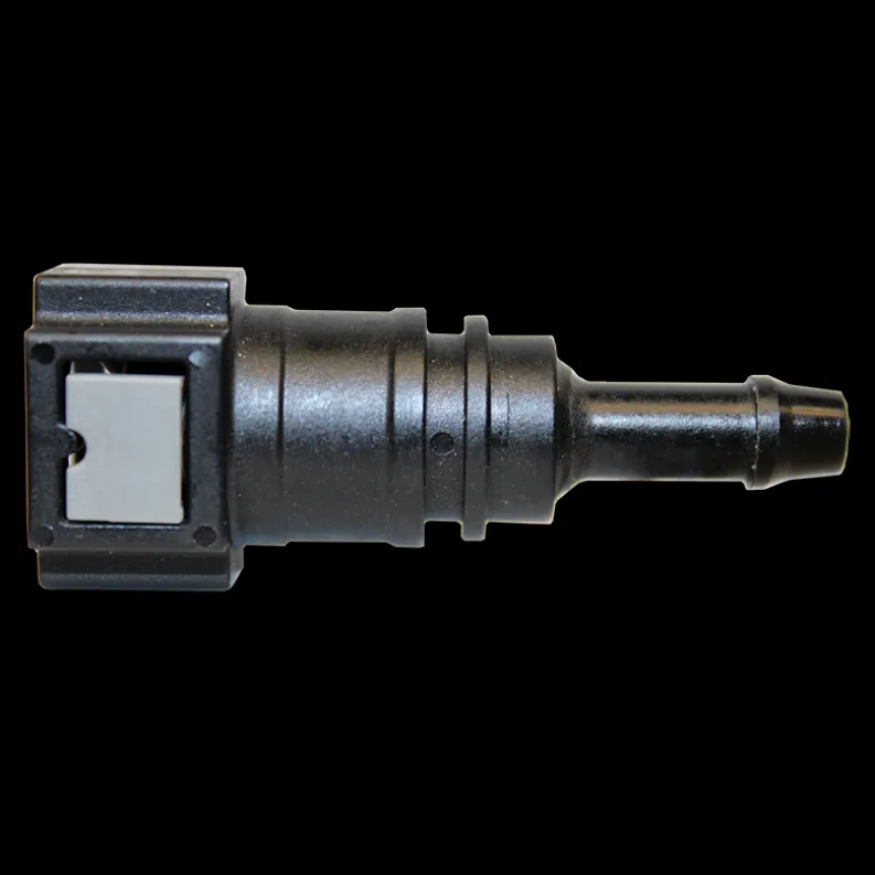 Fuel Line Quick Connect - Straight Push-On 5/16 Steel to 5/16 Nylon - 2 per Bag