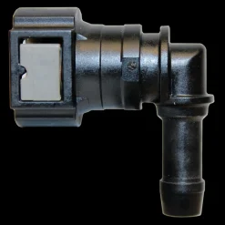 Fuel Line Quick Connect - 90 Degree 3/8 Steel to 3/8 Nylon - 2 per Bag