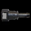Fuel Line Quick Connect - Straight Push-On 3/8 Steel to 3/8 Nylon - 2 per Bag