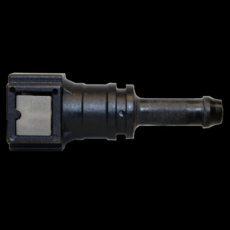 Fuel Line Quick Connect - Straight Push-On 1/4 Steel to 5/16 Nylon - 1 per Bag