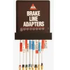 Galvanized Steel Brake Line Wall Display - Adapter Lines